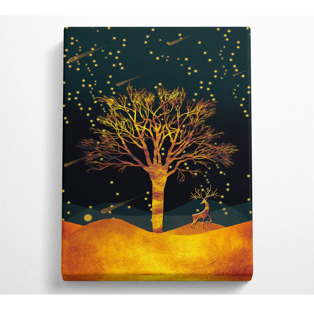 Orange Comet Tree - Druck