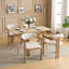 Chaise en bois massif Chatwin avec siège rembourré (table non incluse)-124611376-124611377