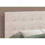 Lit, tête de lit seulement, lit double, tapissier, aspect lin beige, transitionnel-815334852-815334713