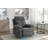 Power Recliner Glider Chair With Bluetooth Speaker 270 Degree Swivel With LED Light Side Arm With Storage Pockets USB+Type C Charging Port