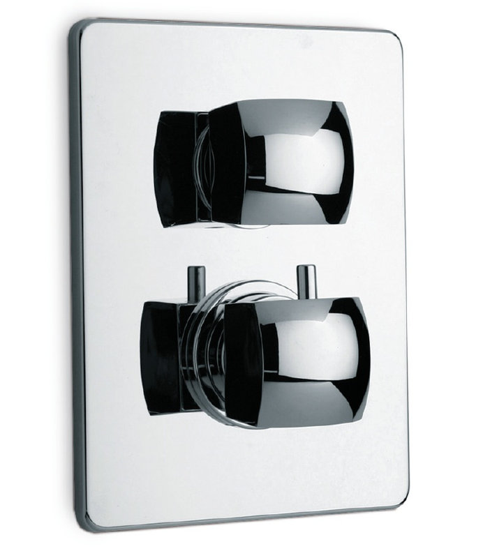 Lady Thermostatic Valve with 3/4" Ceramic Disc Volume Control Trim Kit, Valve Required, Chrome