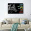 Ensemble d'une toile murale « Loup » (Motivation)-129325692-129325693