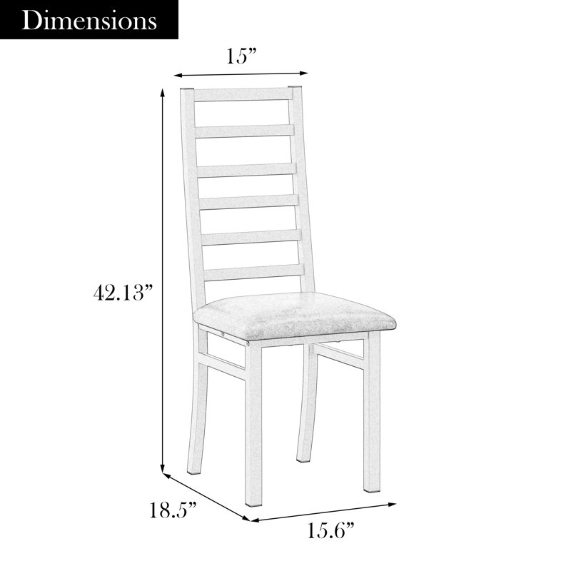Chaises de salle à manger en cuir Pu, chaise d'appoint à haut dossier, Gris