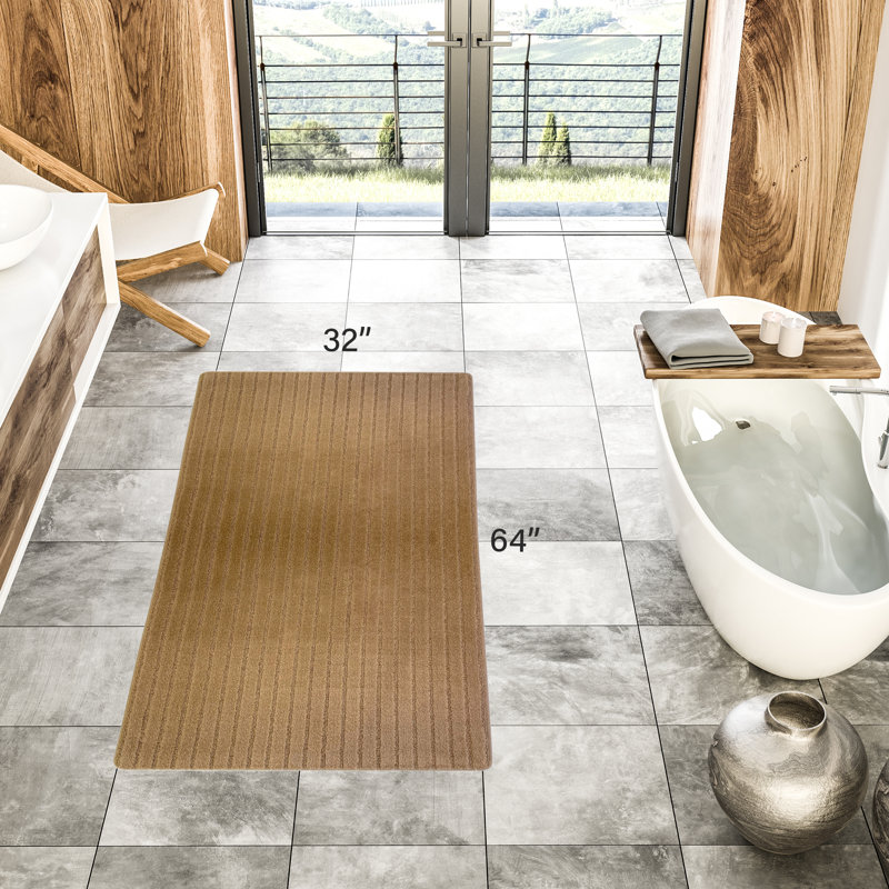 Tapis de cuisine, Beige, Rectangle 2 pi 8 po x 5 pi 4 po