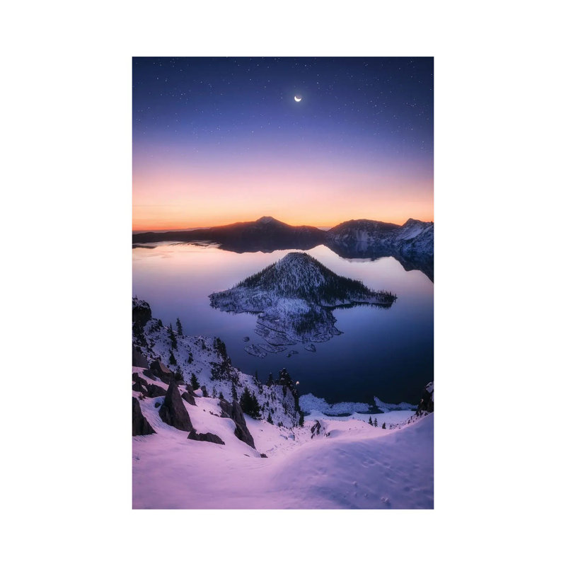 Dawn At Crater Lake by Daniel Gastager - No Frame Gallery-Wrapped Canvas Giclée on Canvas, 101.6 cm H x 66.04 cm W