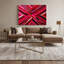 Hard Hard 23, art mural sur toile rouge-120549072