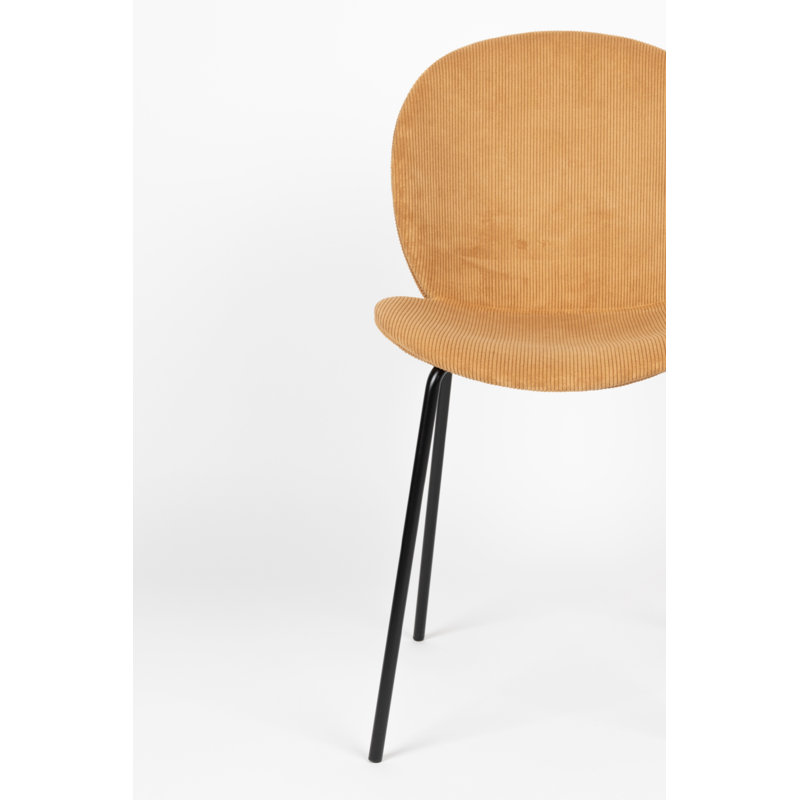 Bonnet Upholstered Dining Chair, Yellow