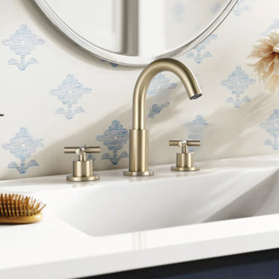 Robinet de salle de bain à large entraxe avec bonde