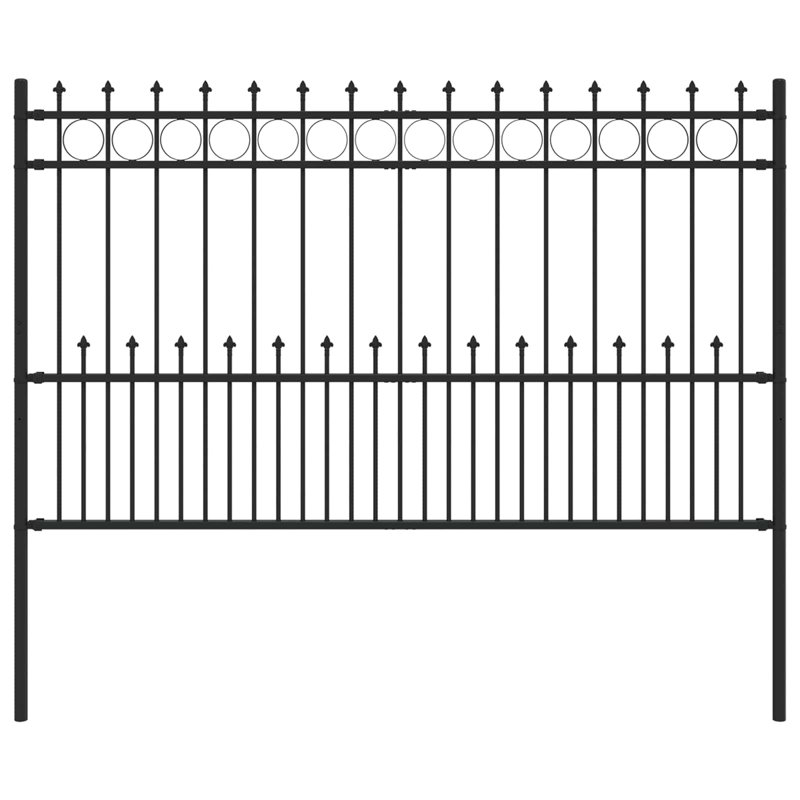 Powder-Coated Steel Fence Panels Included, 166cm H x 200cm W