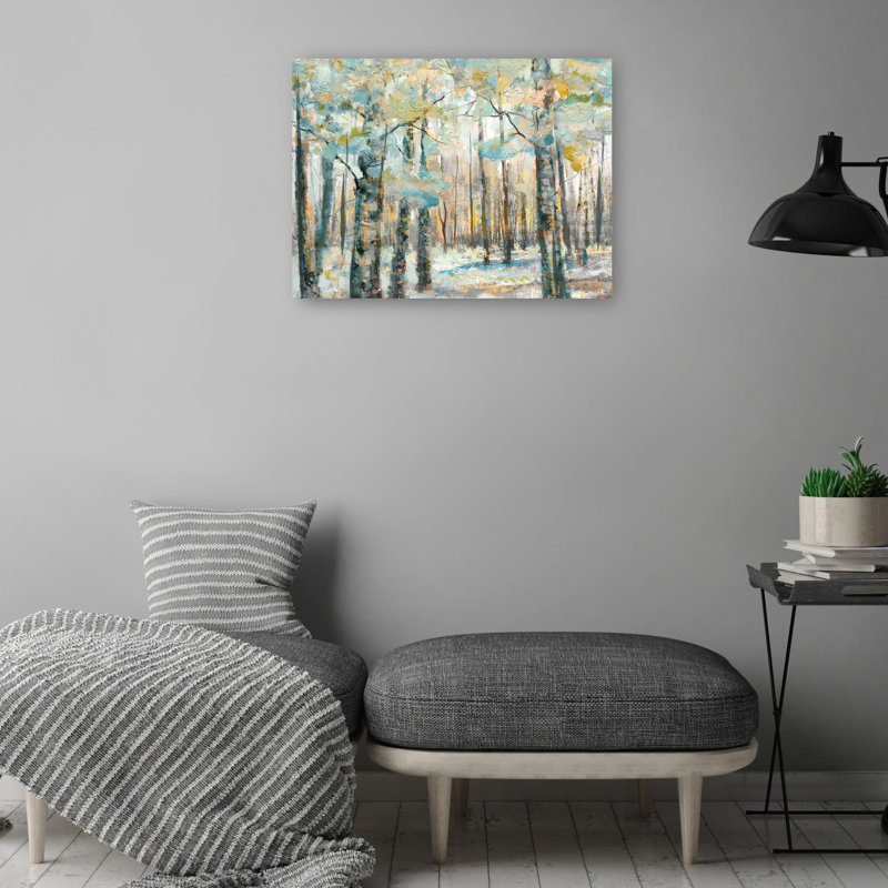 Reproduction d'art sur toile Kaleidoscope Trees IV par Studio Arts, Toile tendue, H 11 po x l 14 po x P 1,5 po