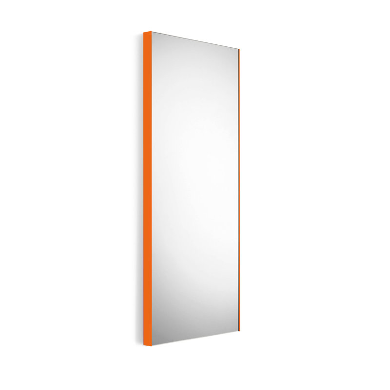 Speci Flat Metal Wall Mirror, Red, 37.8" H x 23.6" W