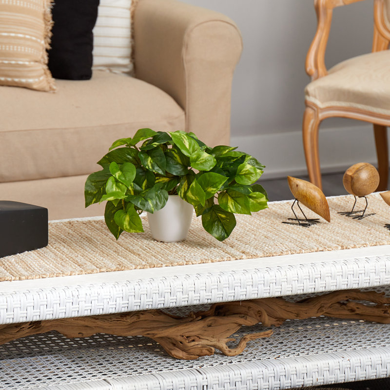 9'' Faux Pothos Plant in Planter