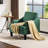 Ebern Designs 30.71"W Small Space Reading Chair Mid Century Curved Arm Linen Accent Chair-470367117
