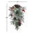 28"H Christmas Flocked Pinecone & Berry Teardrop