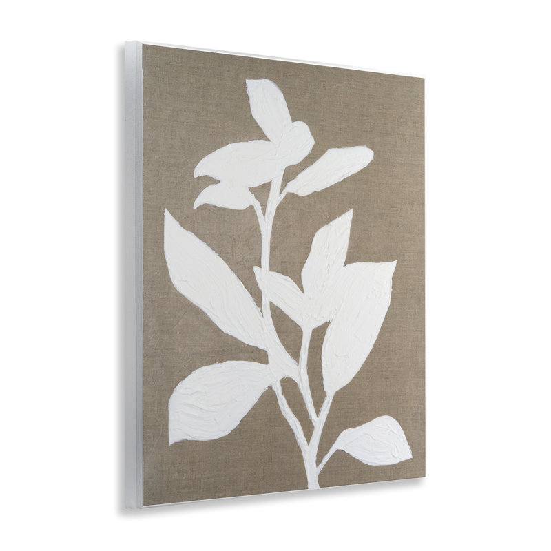 Plaque murale florale en lin givré, design par Vanna Lam