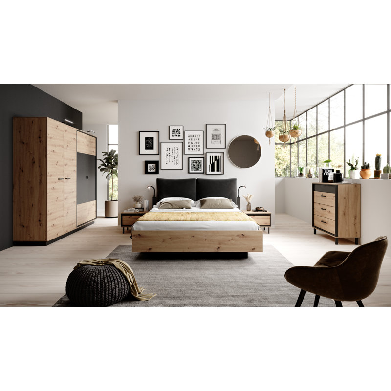 Barcelone 4 Door Manufactured Wood Wardrobe