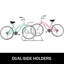 Support à vélos sur pied 10 supports, support à vélos tout en acier de 59 po de longueur, support de rangement double pour 10 vélos