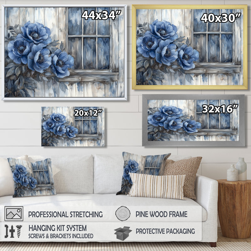 Alger - Floral Oversized Canvas Prints, Toile tendue, Ne s’applique pas, H 24 po x l 32 po