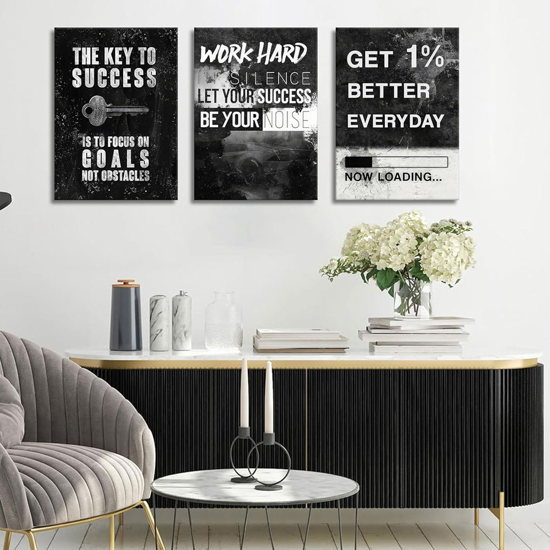 Motivational Office Wall Art Inspirational Wall Decor Success Canvas Poster Entrepreneur Quote Print Picture Paintings For Bedroom Living Room Office