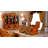 2 Solid Wood Executive Desk Office Set