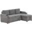 Canapé-lit modulaire convertible avec rangement caché, porte-gobelets, hublots, chenille douce, méridienne réversible 83,5 po-195435368