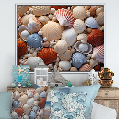 «Beach Photo Seashell Symphony III», reproduction d'art sur toile