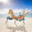 2 Packs 5-Position Outdoor Folding Backpack Beach Table Chair Reclining Chair Set