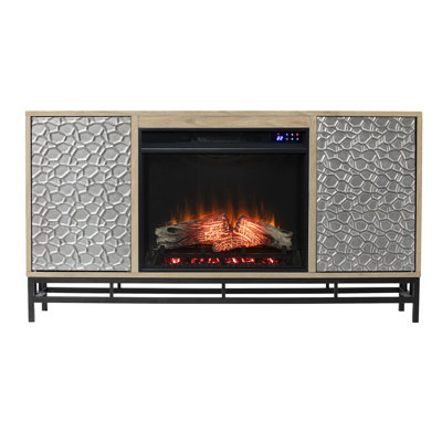 TV Stand for TVs up to 50"" with  Electric Fireplace Included -  Darby Home Co, 80F4A190F3C84E6E9C4A7F8C49239BAA