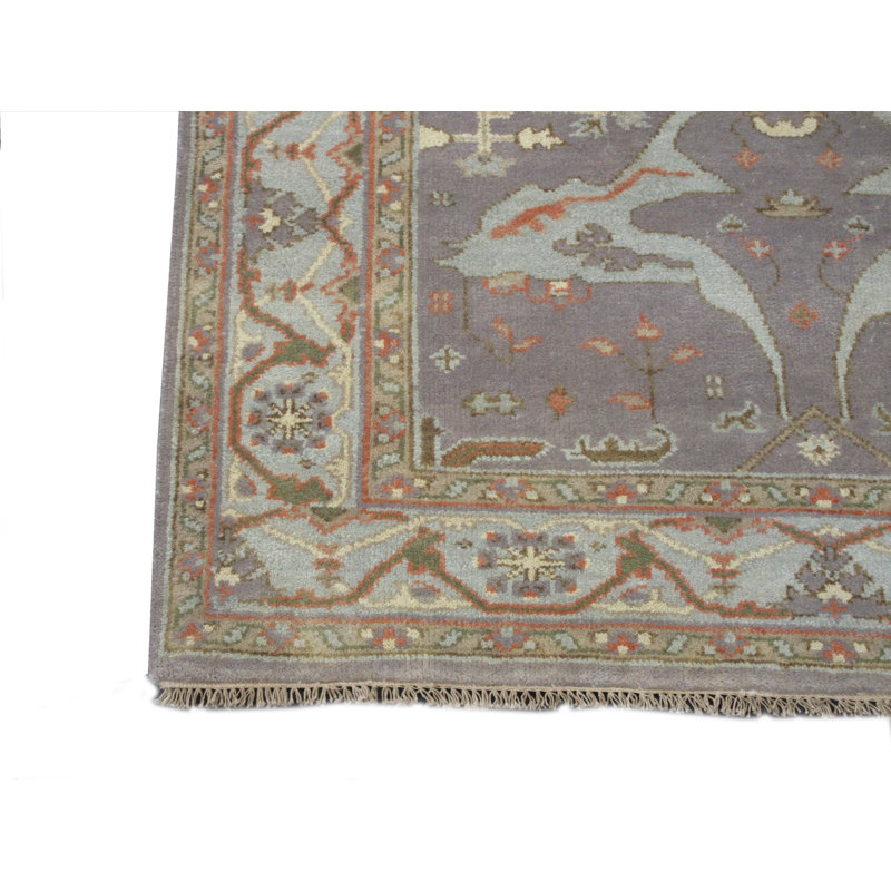 Tapis gris Oushak 5 x 8