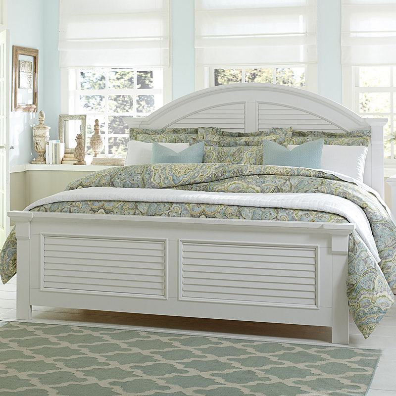 Alvy Panel Bed - White, King