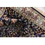 Tapis traditionnel Kelayeh couleur marin