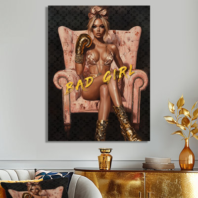 Décoration murale Bad Girl Rules