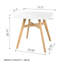 Ensemble de table de salle à manger moderne en bois aggloméré pour 2 personnes, ensemble de table et chaises Mid-Century pour cuisine, salle à manger, bureau, café, restaurant