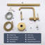 1 Handle Floor Freestanding Tub Filler with Diverter