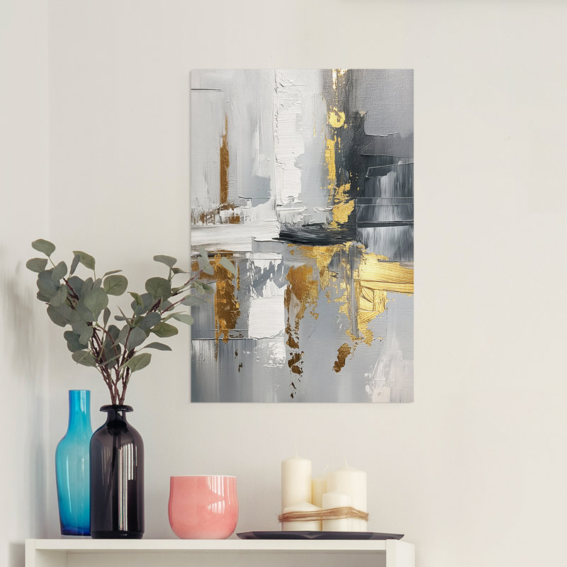 Série ABSTRACT CDXC - Impression sur toile seulement - NON CADRE, H 48 po x l 32 po