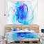 Tapisserie d'art floral bleu fractal 3D-28503263