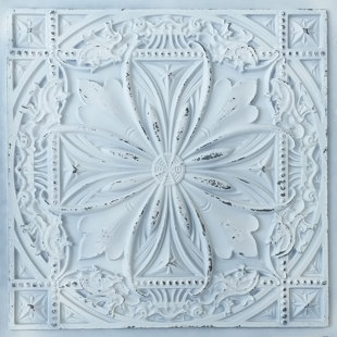 Tuile de plafond en PVC noir 1,98 pi x 1,98 pi. (Ensemble de 10)