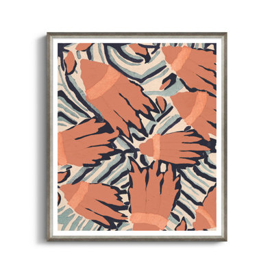 Asian Textile Designs - Framed Graphic Art Print