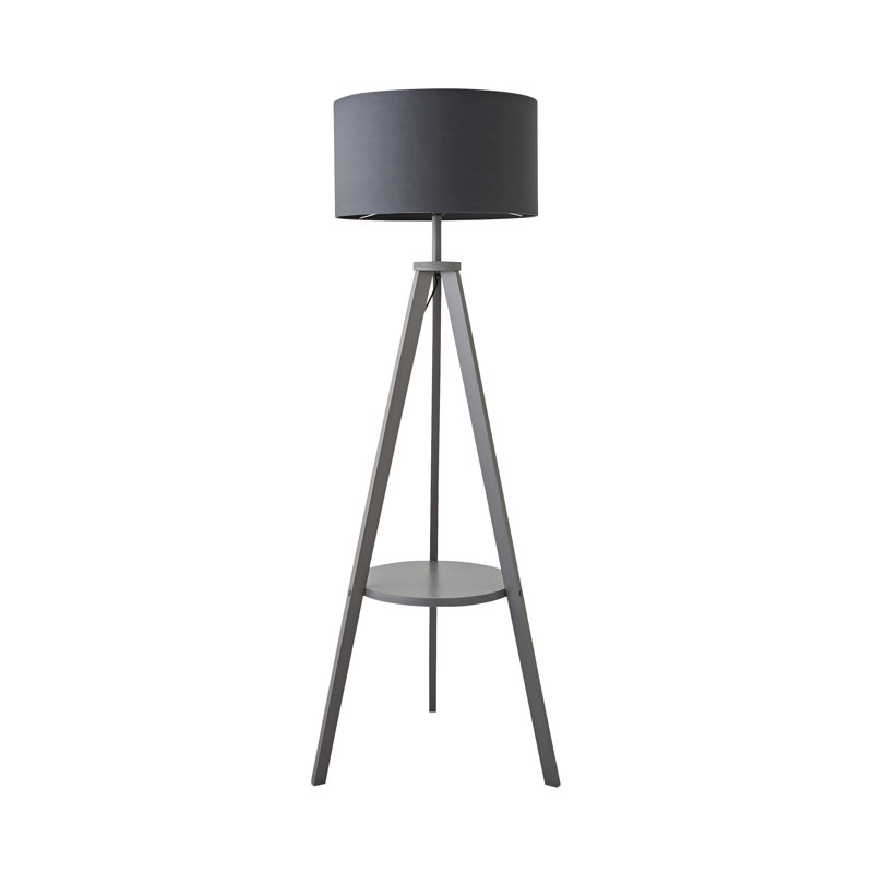 132cm Tripod Floor Lamp, Charcoal