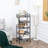 5 Tier Utility Rolling Cart(No Include Stool)