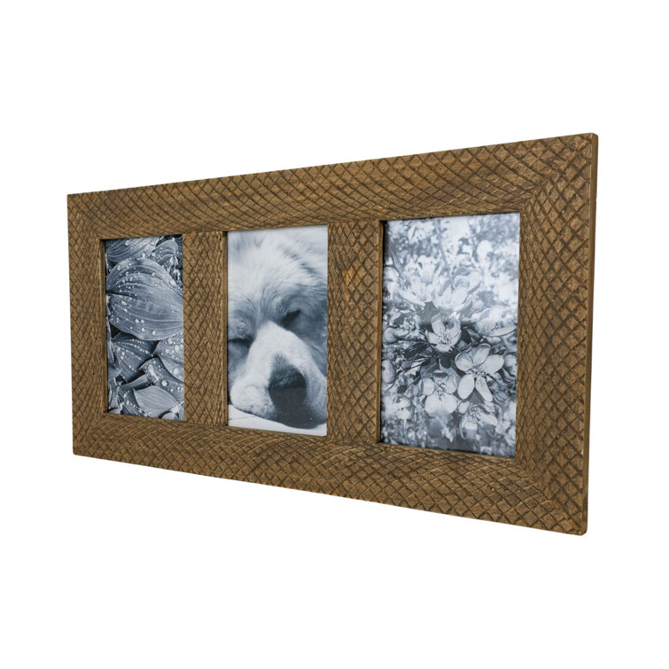 4x6 Inch Rustic Patched Picture Frame Wood, MDF & Glass by Foreside Home &  Garden