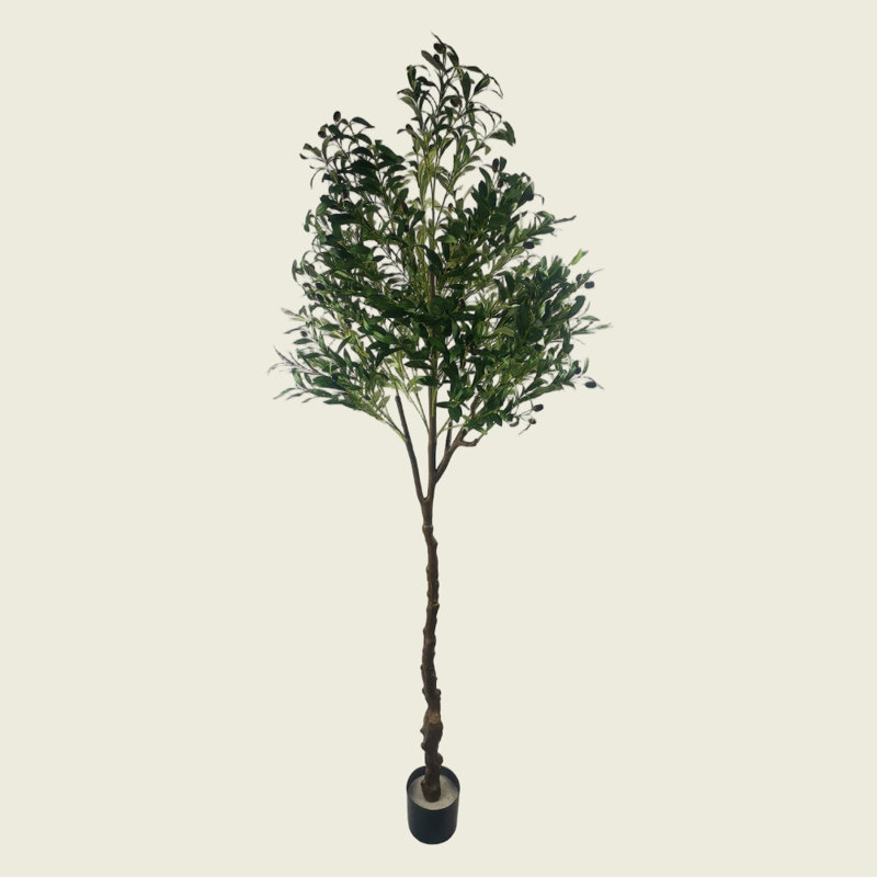 Arbre d'olivier artificiel Forest pour bureau, salon, patio type B, H 82,68 po x l 15,75 po x P 15,75 po
