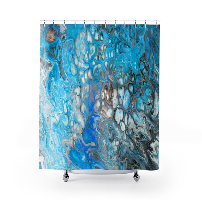 Rideau de douche simple abstrait