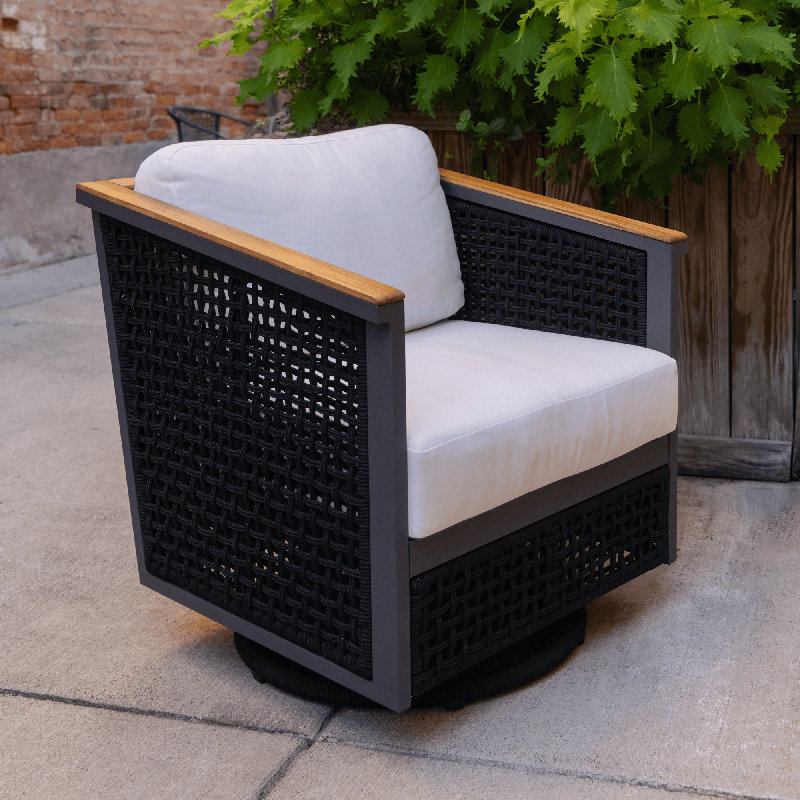  Chaise pivotante avec coussins Linden