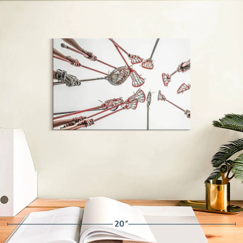 «Lacrosse Team Victory», reproduction sur toile, H 8 po x l 12 po x P 1 po