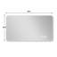 Miroir d'éclairage mural à DEL / miroir de salle de bain / miroir pleine longueur / miroir de maquillage, éclairage tricolore + gradation + étanche IP44 + antibuée + interrupteur tactile 24 x 48 pouces
