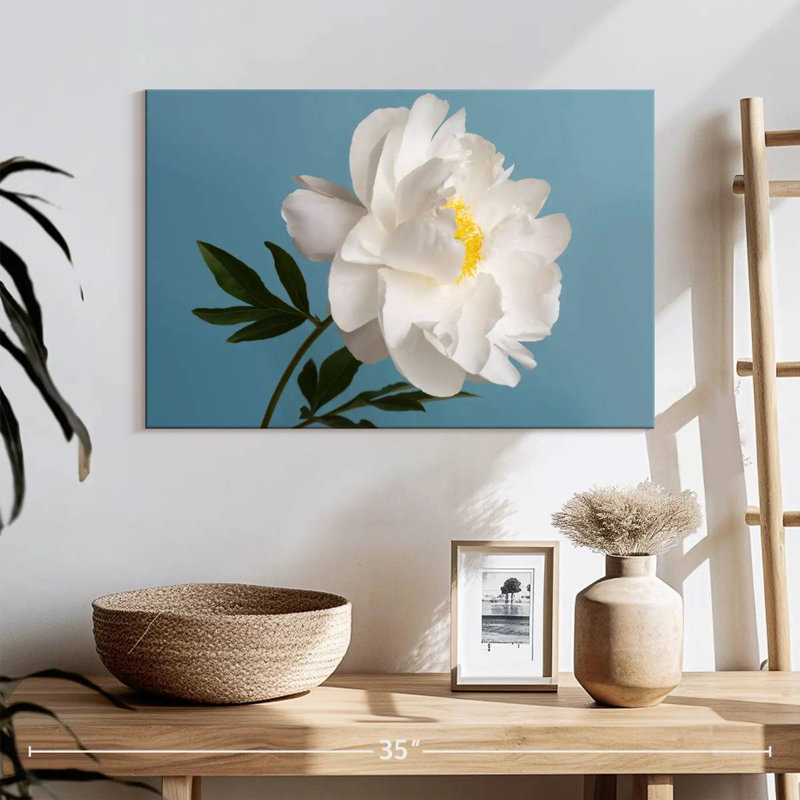 Fleurs de pivoine blanche, H 16 po x l 24 po