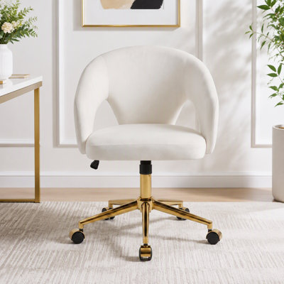 Fauteuil de bureau pivotant ergonomique TY avec coussin en mousse à mémoire de forme
