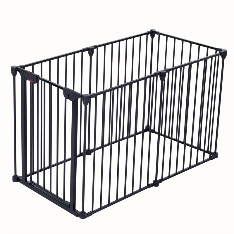 Barrière de sécurité réglable à 6 panneaux pour les portes, le foyer, les escaliers, la cour de jeu ou la clôture