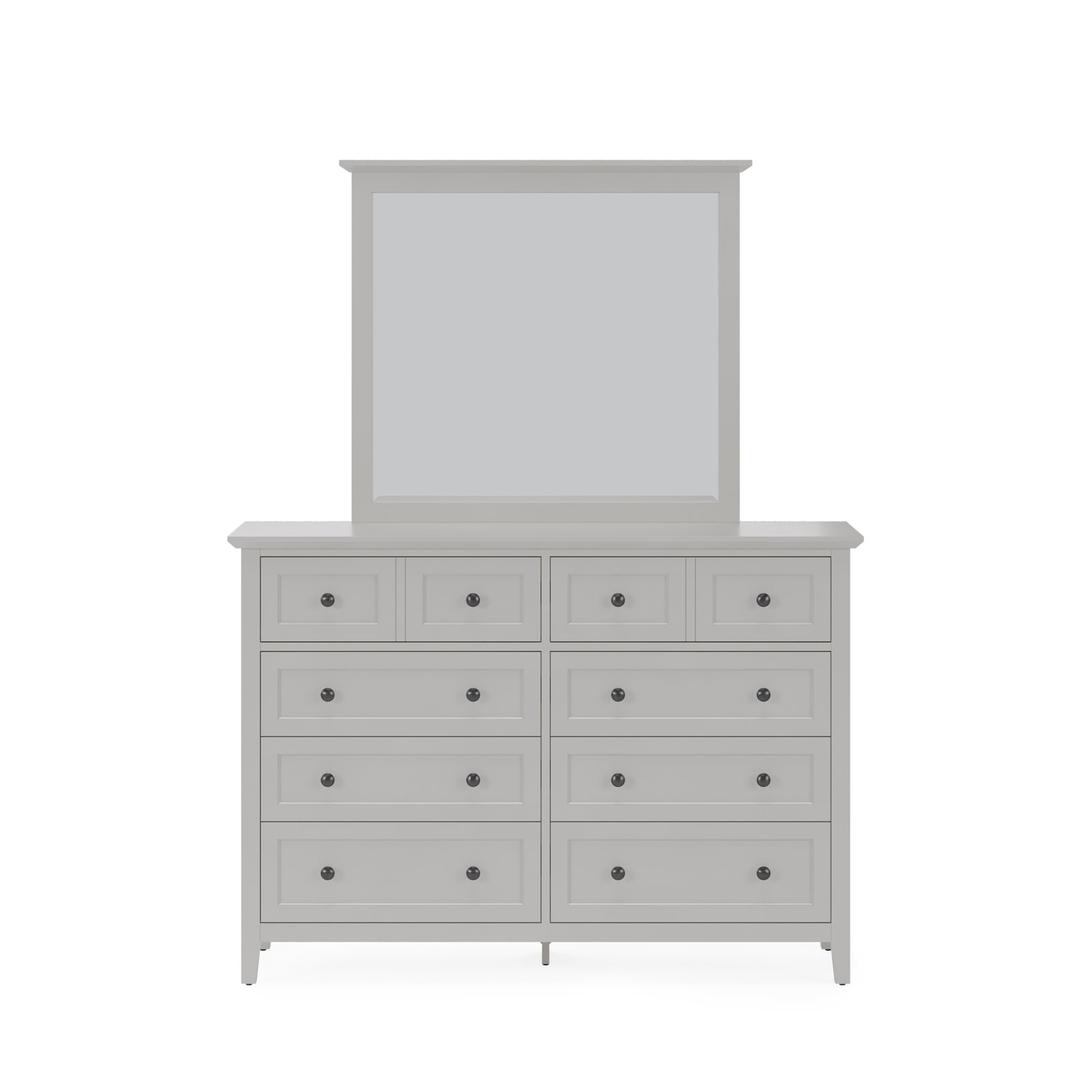 Monza 41" Mirror, Elephant Gray